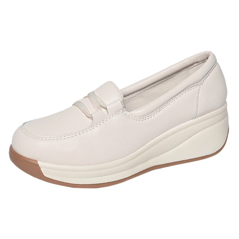 Кроссовки-лоферы из кожи, мягкая подошва, нескользящие, удобные, весна 2023, трансграничная торговля