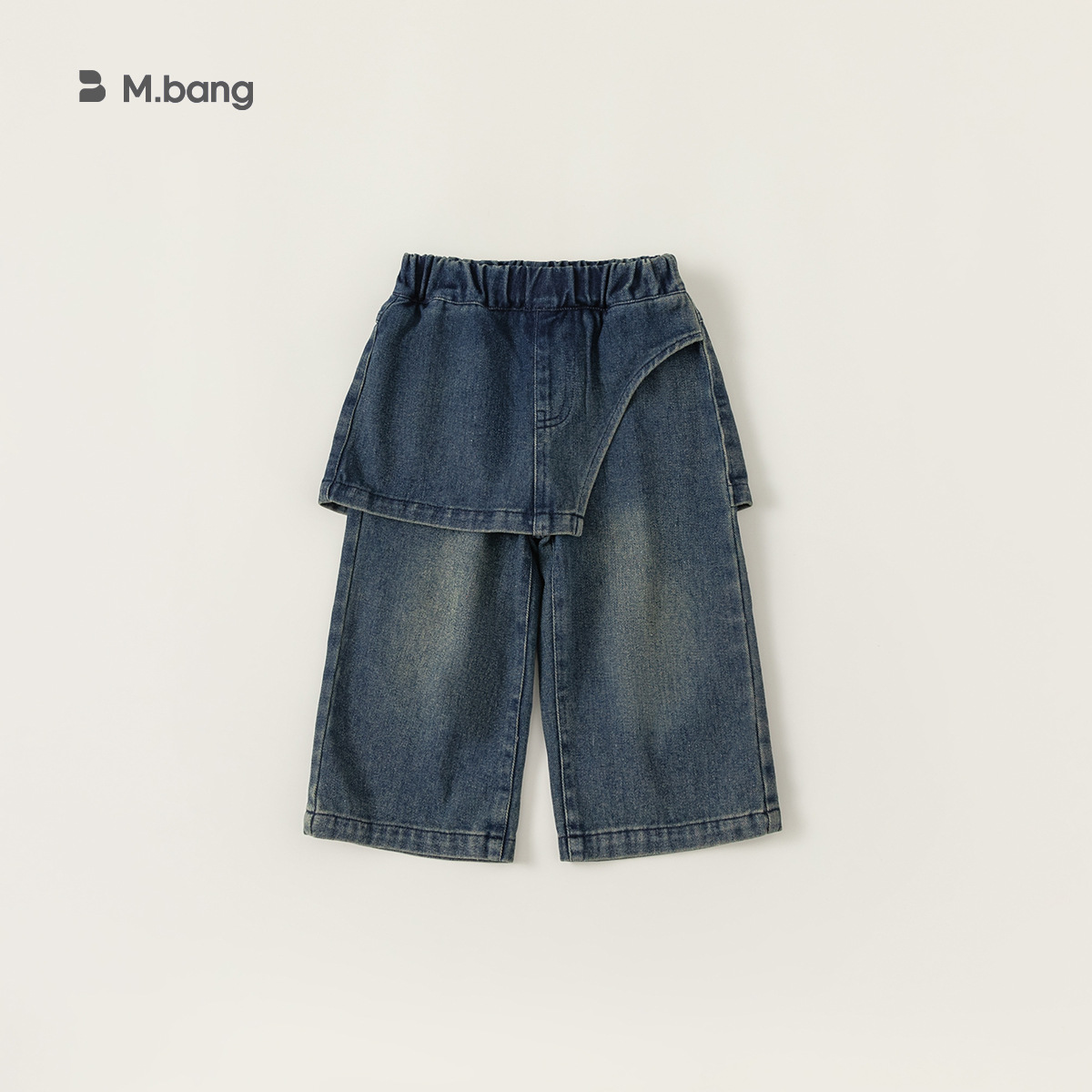 Ropa Infantil Youbao, Jeans para Niñas, Colección Primavera 2026, Pantalones Rectos para Niños con Diseño de Parches, Pantalones Largos para Niños Pequeños con Solapa Trasera