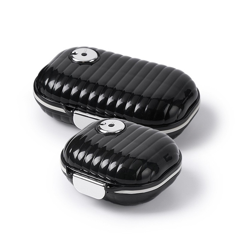 Pastillero portátil personalizado, caja de almacenamiento de joyería, mini caja de embalaje portátil, pastillero de 7 días con tapa