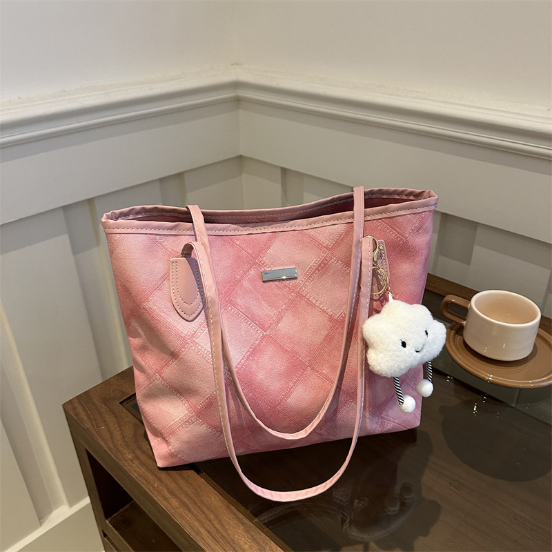 Casual retro bolso de gran capacidad para mujeres 2024 nueva moda moda bolso de hombro de tendencia de textura universal bolso de viaje