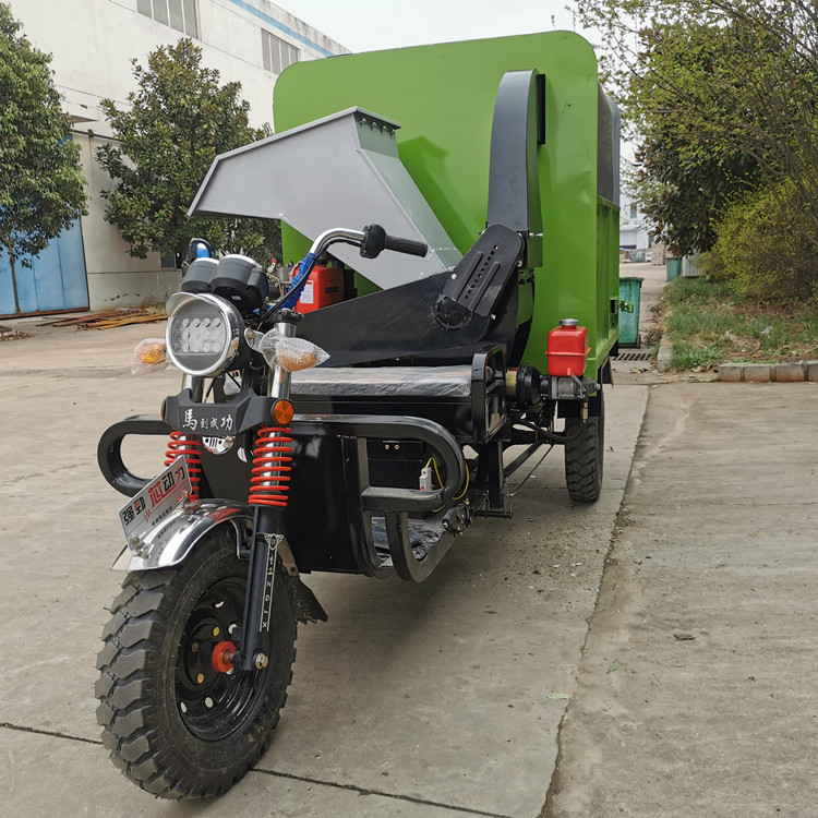 汽油/柴油三轮款树枝粉碎收集车 绿化物业枝条藤条打碎粉碎回收车