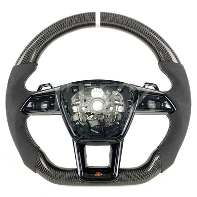 Suitable for Audi A4 Q5 Q7 A3 Q3 A7 C8 modified new sports carbon fiber steering wheel
