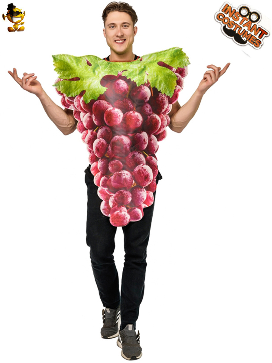 Divertido par uva mono de Halloween parodia fruta rendimiento traje etapa juego partido traje image 3