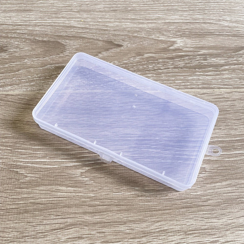 PP transparent empty box with lid plastic sample box jewelry electronic components packaging box fishing gear fish hook storage box