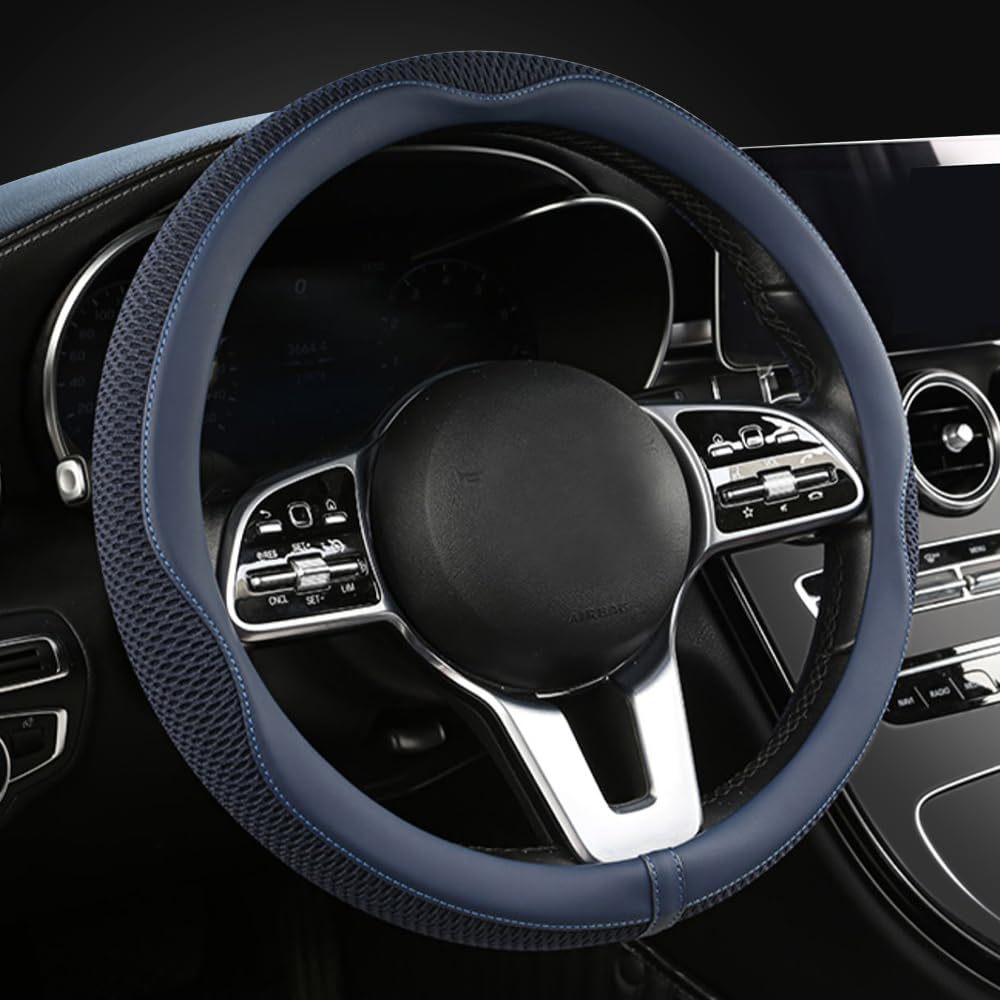 2024 New Breathable Ice Silk Car Steering Wheel Cover, Direct Sales from the Manufacturer, Dropshipping, Cross-Border Hot-Selling Product