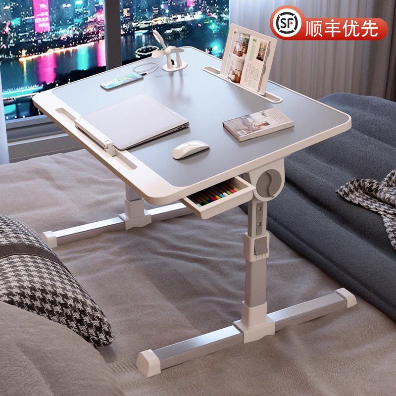 Bed Small Table Bay Window Liftable Folding Computer Desk Dormitory Student Lazy Desk Home Children's Study Table