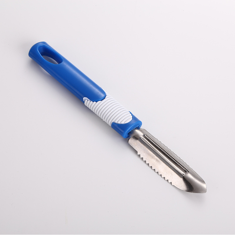 Mango de plástico raspador raspador raspador raspador cuchillo raspador cuchillo raspador de melón U-shaped gadget de cocina doméstica
