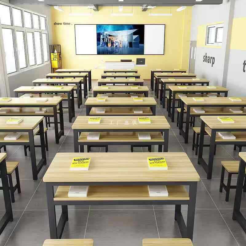Training class desks and chairs, tutoring class desks, classroom double long tables, tutoring class, evening care class, interest class desks and chairs