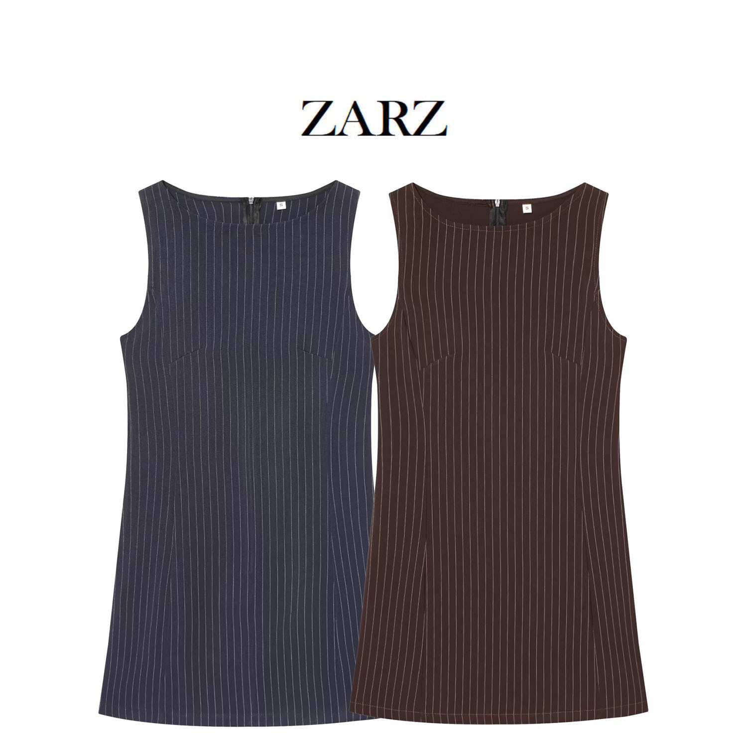 Classic thin short dress sleevless