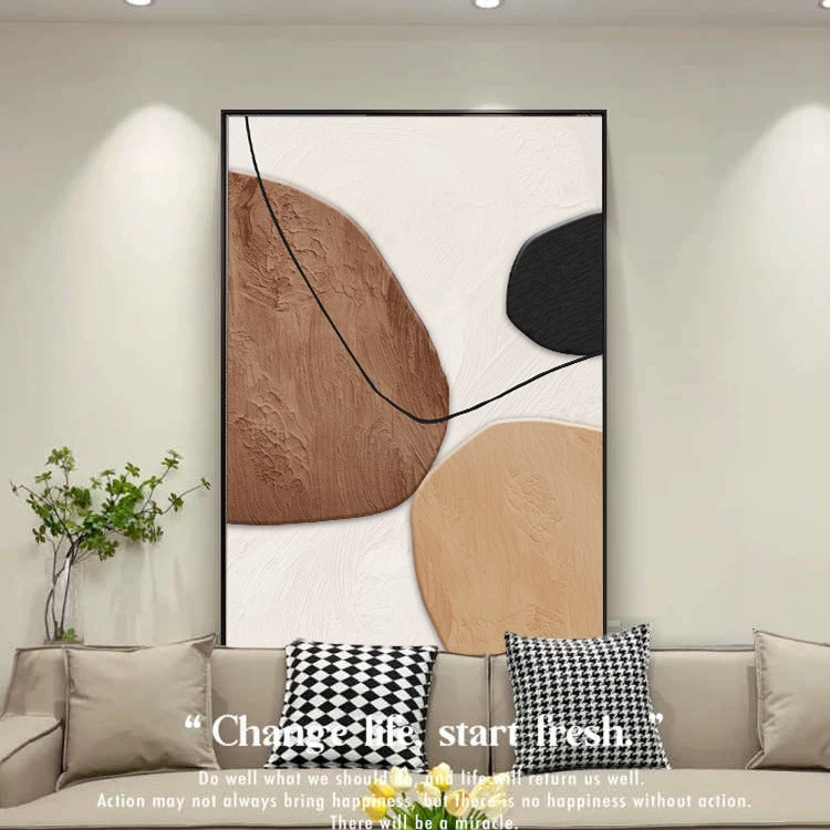 Abstract Living Room Decorative Painting with a High-End Feel, Good Luck Symbol, Suitable for Entryway, Sofa Background Wall, and Floor-Standing Art Abstract Living Room Decorative Painting with a High-End Feel, Good Luck Symbol, Suitable for Entryway, Sofa Background Wall, and Floor-Standing Art