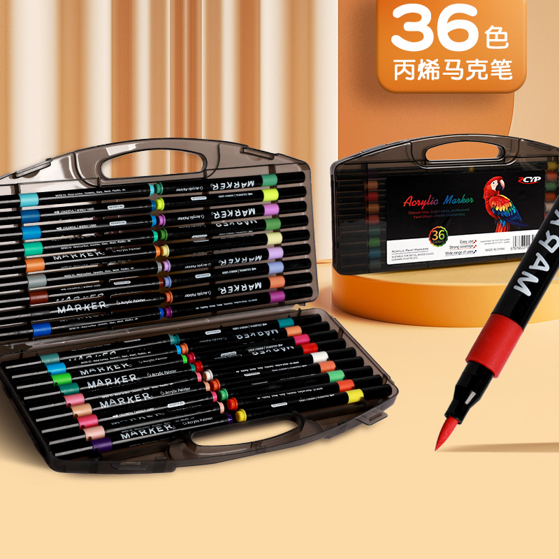 Lápiz de acrílico blando para niños, pintura de estudiantes auténtica, arte de graffiti, lápiz de color opaco barato