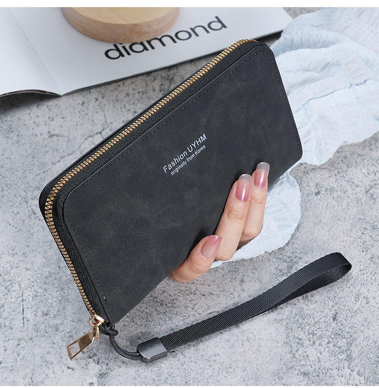 Women's Solid Color Pu Leather Zipper Wallets display picture 4