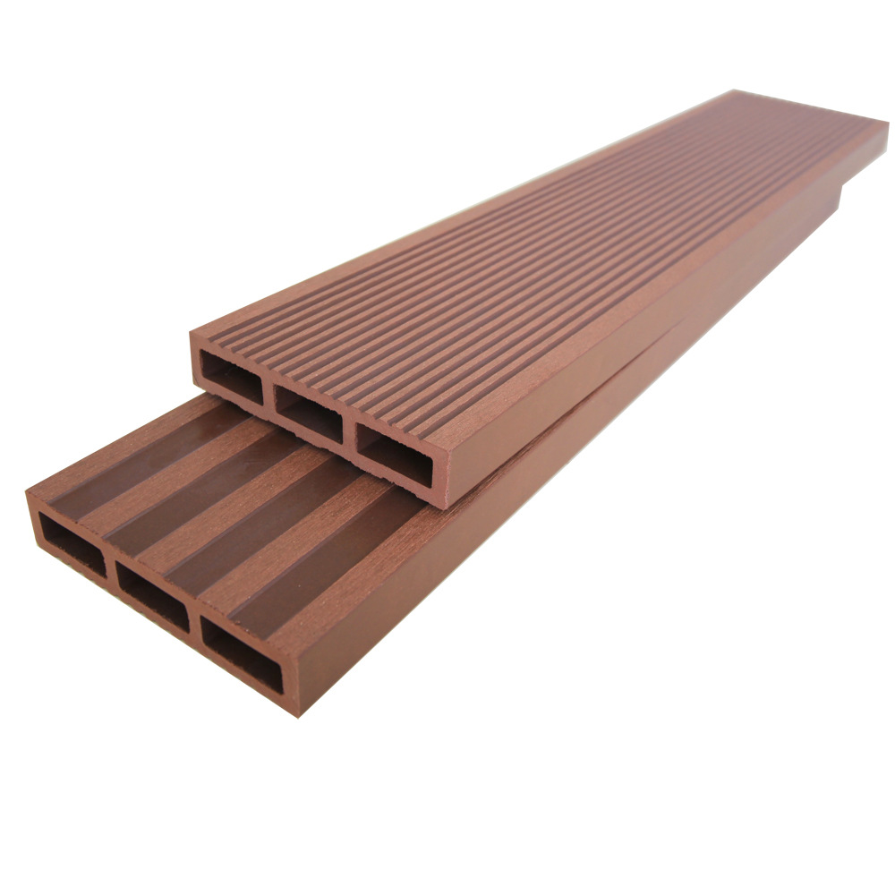 Fábrica de piso de plástico de madera al aire libre agujero redondo plástico piso de madera jardín patio ingeniería al aire libre decorativo Placa de agujero cuadrado anticorrosión