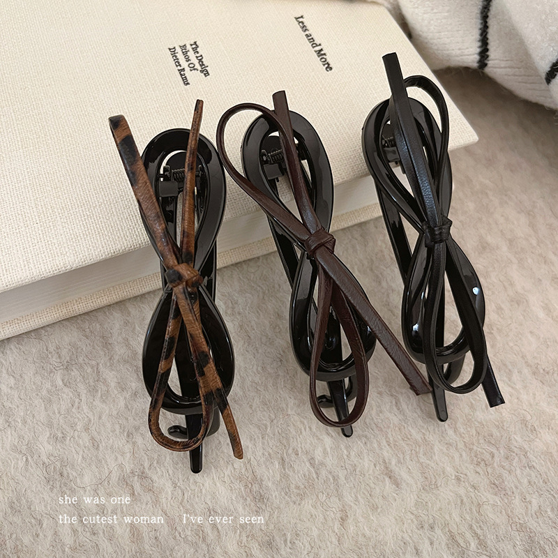 Clip de cabello de arco coreano, clip de captura de cabeza de mujer, clip de tiburón de alto nivel, clip de cabello de torsión, clip de boquilla de cabello