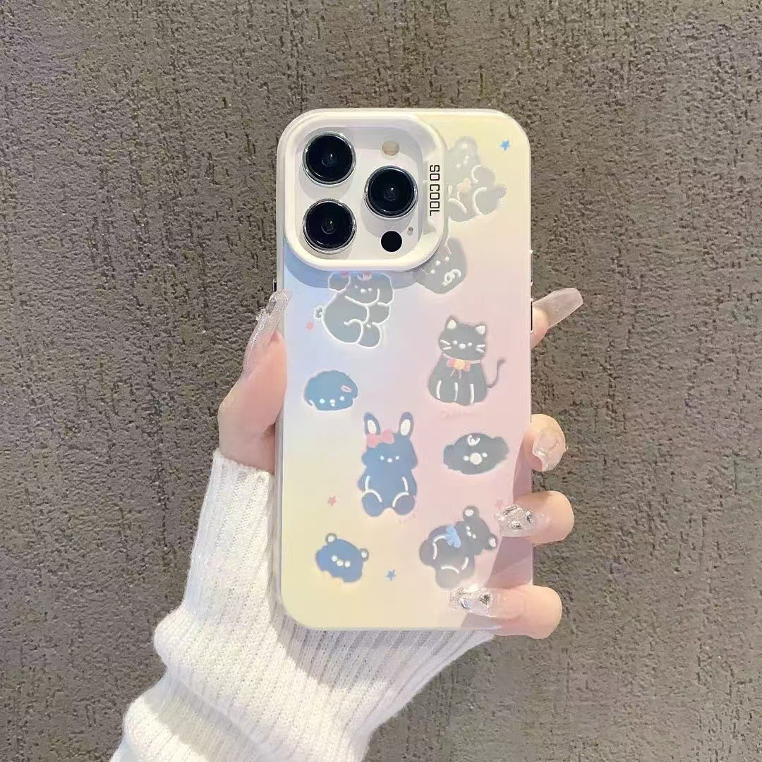 Nuevo animal pequeño para iPhone 16 funda para teléfono móvil Apple 15promax/14 anti-caída 13pro12 Premium 11