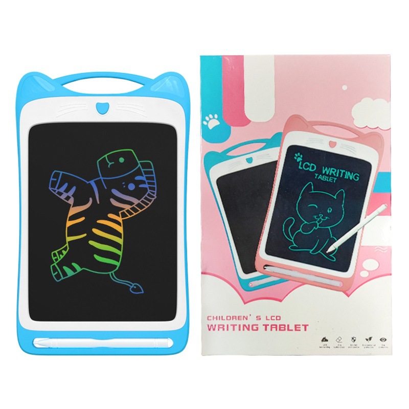 Tablero de escritura a mano LCD para niños transfronterizos Tablero de dibujo de graffiti en casa pequeña pizarra electrónica brillante de 12 pulgadas Borrador de práctica de escritura