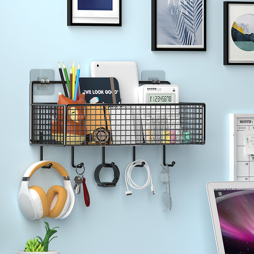 Wall Shelf, Bedside Hanging Basket, Storage Box, Bathroom, College Dorm Room Necessities, Essential Storage for Girls' Dormitory