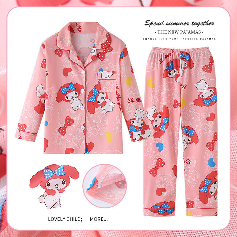 New children's clothing spring and autumn children's underwear suit boys' cardigan small and medium girls pajamas home wear wholesale New children's clothing spring and autumn children's underwear suit boys' cardigan small and medium girls pajamas home wear wholesale