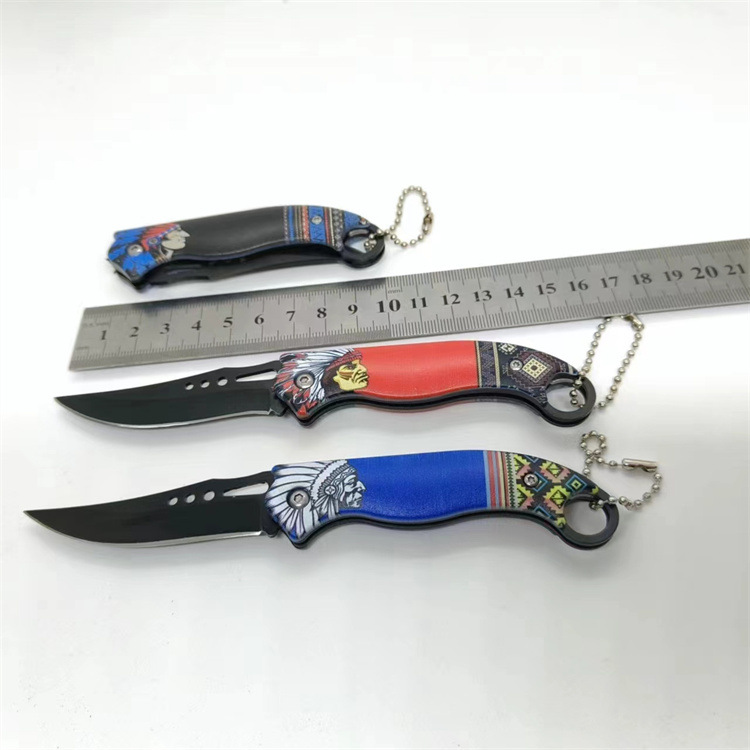 工厂供应 小刀 烧烤工具 折叠刀 折刀 户外刀口袋刀 3D图水果刀