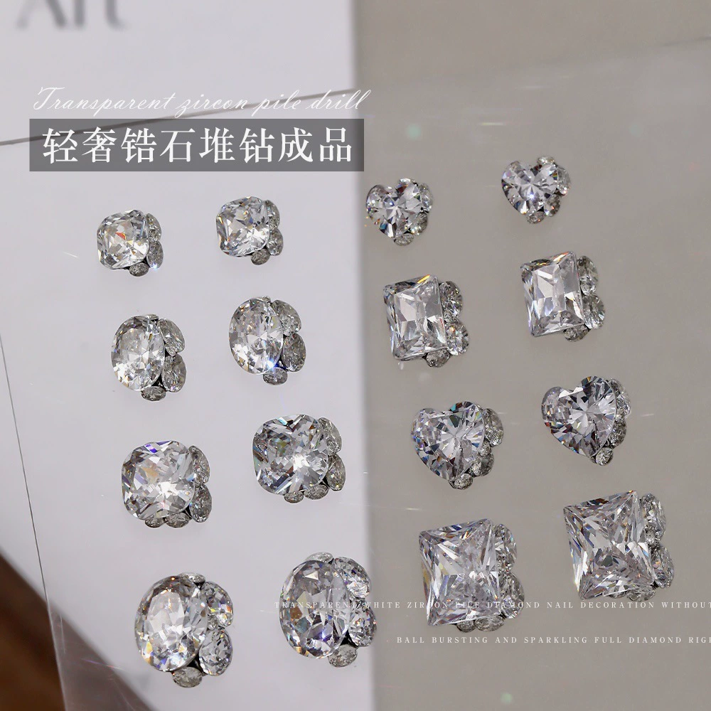 Новая модель ювелирных изделий из брони прозрачный циркон готовый сверл