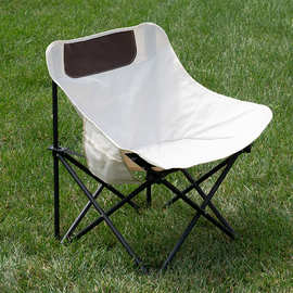 户外月亮椅子沙滩椅坐垫钓鱼椅舒适写生美术生椅加厚坐垫