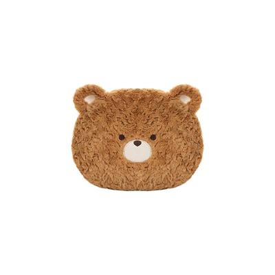 Seat cushion, seat cover Seat Cushion, Cute Half-Pack Car - rabbit-fur-polished-bear-head-pillow-light-coffee