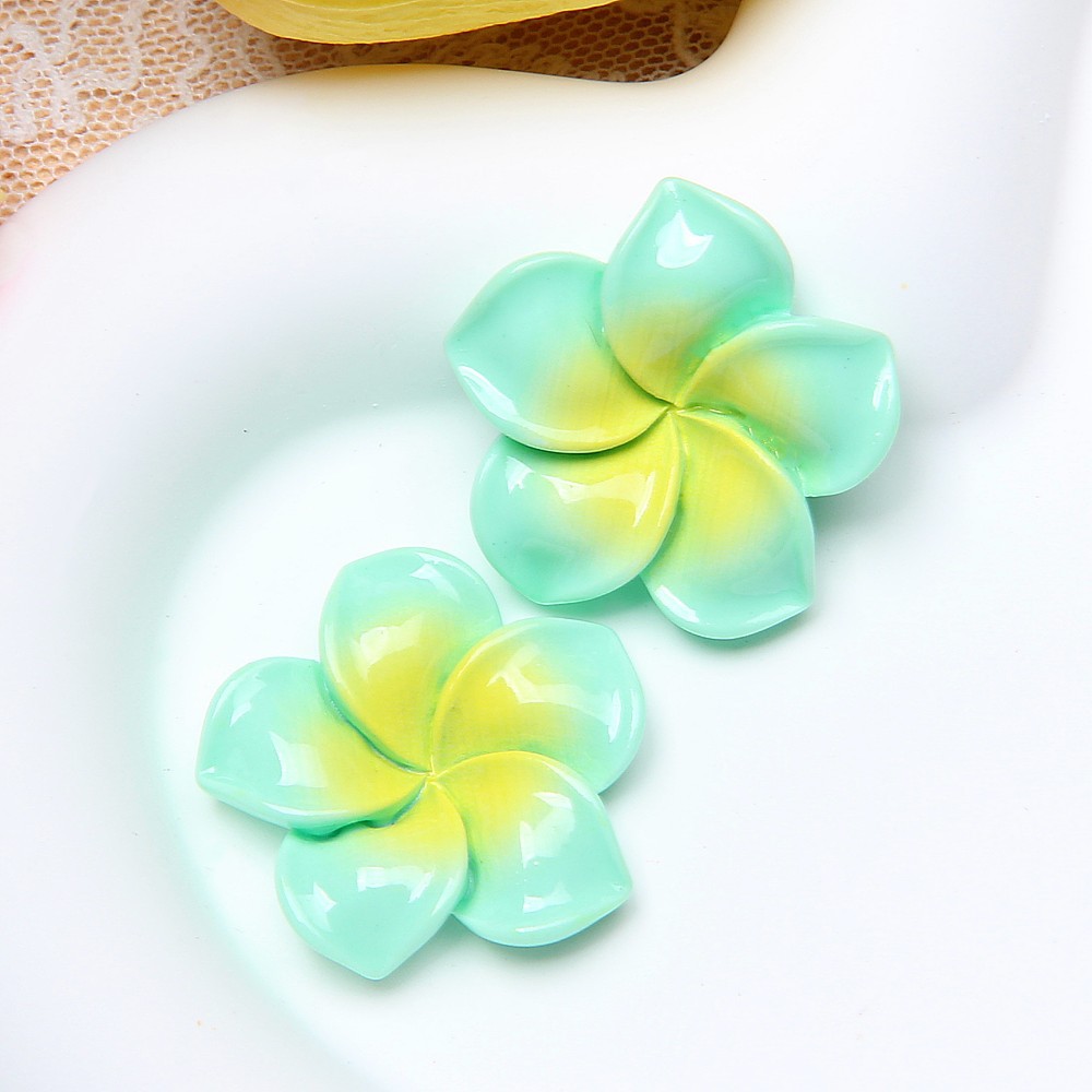 Nueva resina colorido huevo flor DIY crema pegamento accesorios agujero zapatos hebilla horquilla espárragos caja del teléfono Accesorios