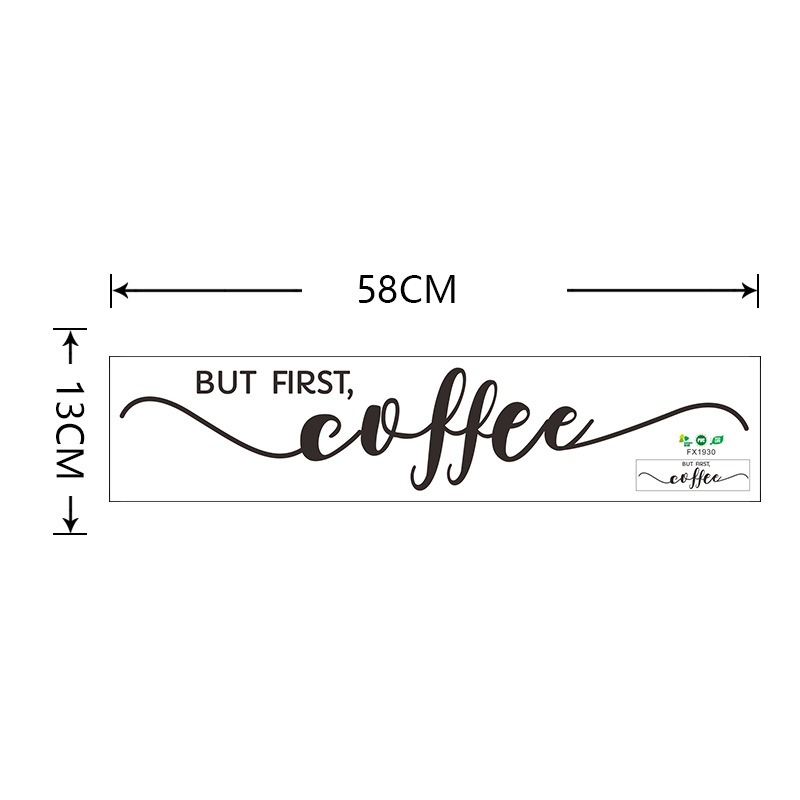 Creative Black White English Slogan Early Morning Wall Stickers display picture 2