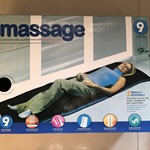 厂家直销9个头家用多功能电动加热按摩床垫可折叠震动按摩靠垫