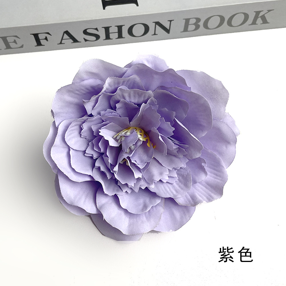 Simulación de flores de peonía estilo Tang estilo europeo Han vestido de boda decor de flores de pinzas estilo antiguo tocado camellia accesorios de fotografía diy