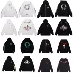 25 Cross-Border Chrome Hearts Simple Classic Hooded Sweatshirt Collection for Men and Women
