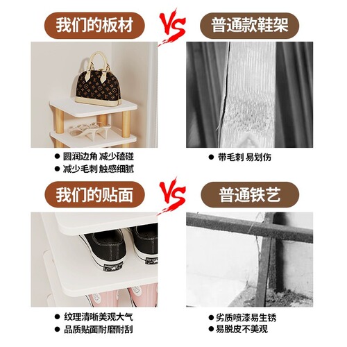 Shoe rack for home door indoor simple small narrow shoe rack vertical multi-layer space-saving storage artifact dormitory shoe cabinet