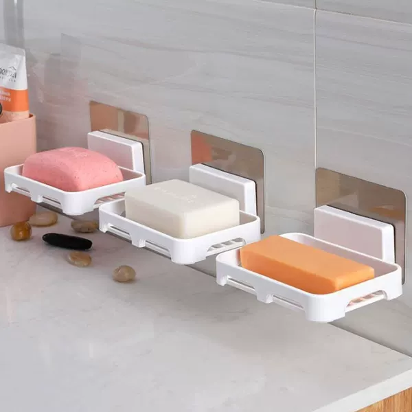 Bathroom Punch-Free Soap Rack Strong Traceless Drain Rack Soap Box Soap Box Rack Soap Rack