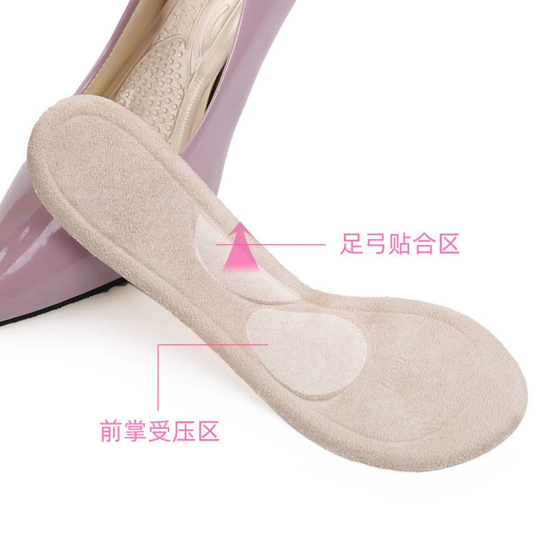 2025 женские туфли на высоком каблуке, полуподушка, невидимая трехточечная подушечка, женские сандалии с гелевой подкладкой, стелька, впитывающая пот бархатная стелька