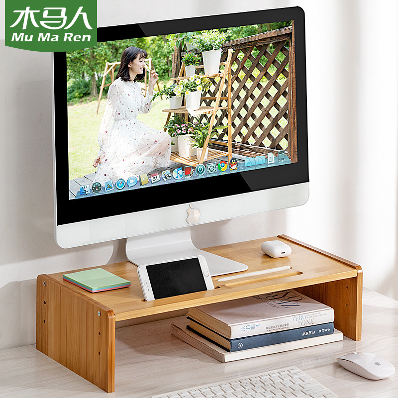 Monitor Stand, Simple Office Home Computer Desk, Study Desk, Desktop Storage Table, Storage Rack