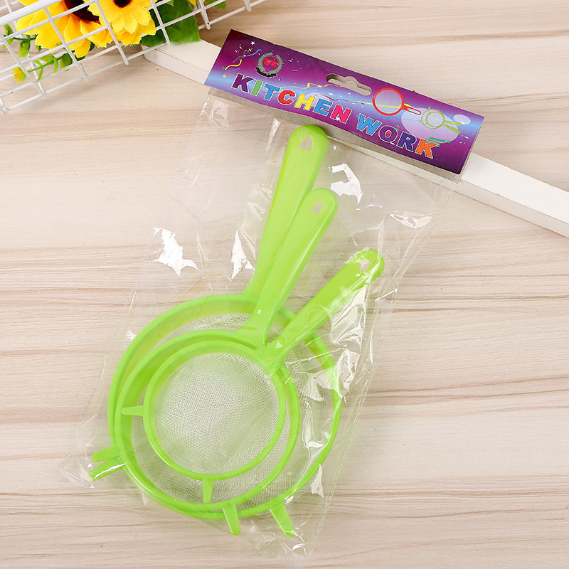 Kitchen restaurant filter tool plastic handle juice flour filter leak net soybean milk filter factory wholesale