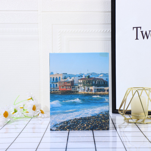 Qimei New Product 4R6 inch 100 sheets Insert Photo Album European Scenery Cover Children's Photo Album Wholesale Cross-Border