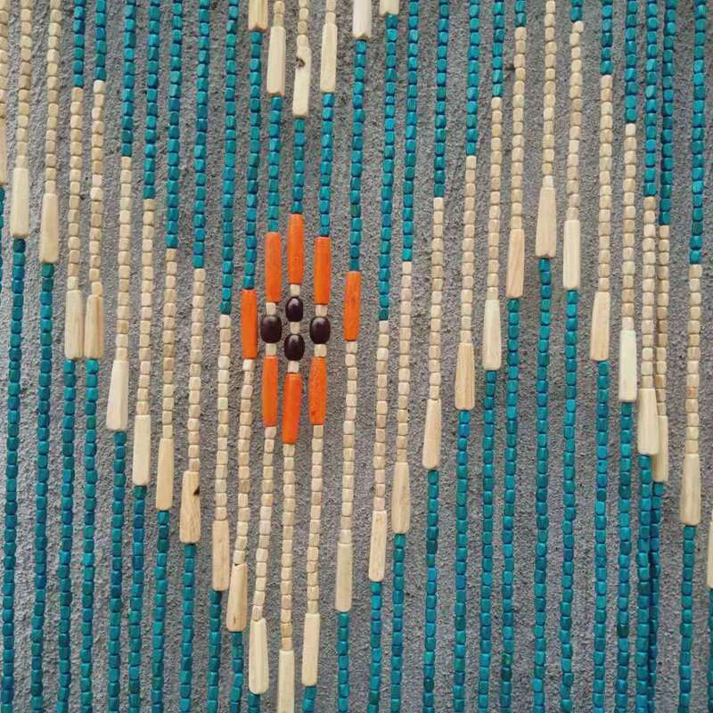 Factory direct antique partition wood beads feng shui short door curtain in stock Factory direct antique partition wood beads feng shui short door curtain in stock