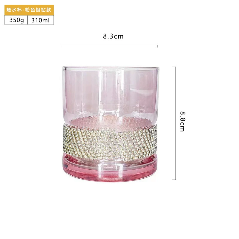 Fuchsia wineglass for whiskey