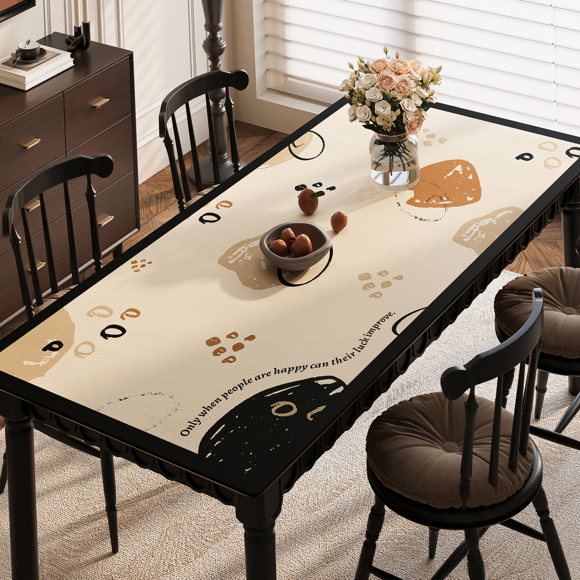 2025 nuevo cojín de mesa de comedor lujoso ligero de alta sensación a prueba de quemaduras a prueba de agua a prueba de aceite sin lavado toallas de mesa de sala de estar doméstica cojín de mesa de té