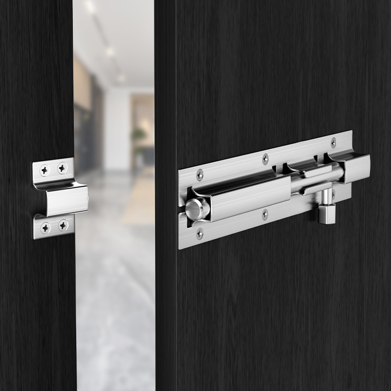 304 perno de acero inoxidable perno de puerta abierto perno de puerta perno de madera perno antirrobo perno de cerradura de baño perno de botón fábrica al por mayor