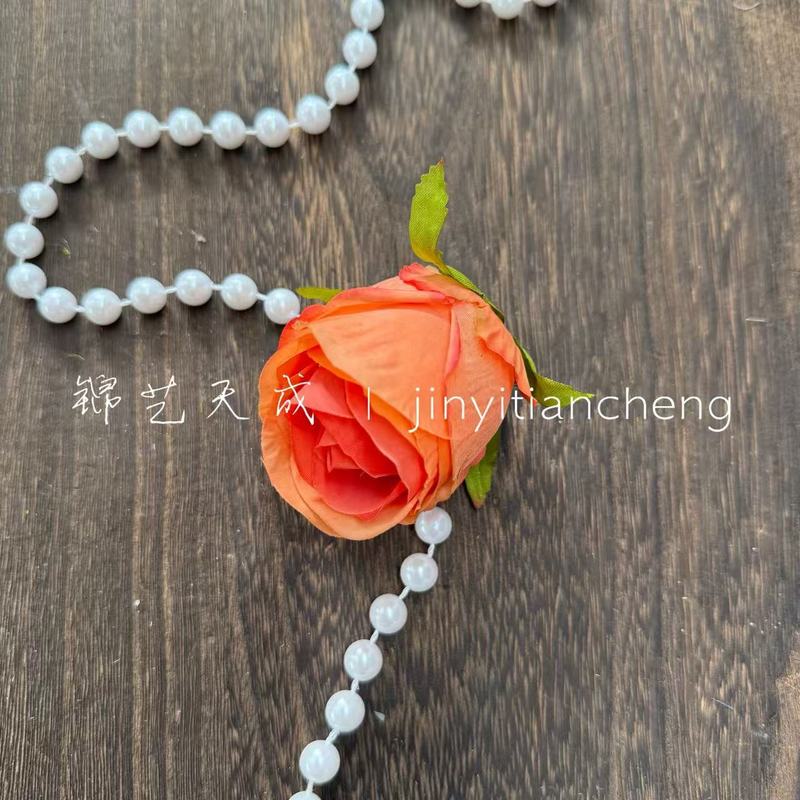 厂家批发保加利亚玫瑰花头花环头饰diy材料婚庆花墙插花布置道具|undefined