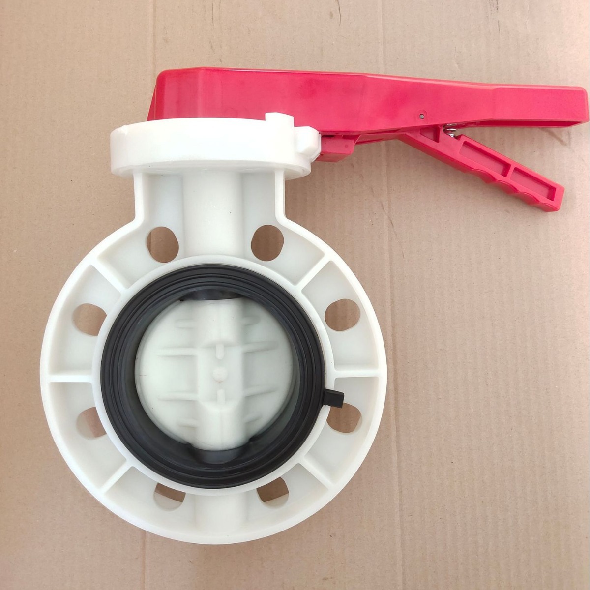 供应FRPP高温手柄蝶阀 EPDM阀座 D71X-6S  DN200   天津大禹阀门