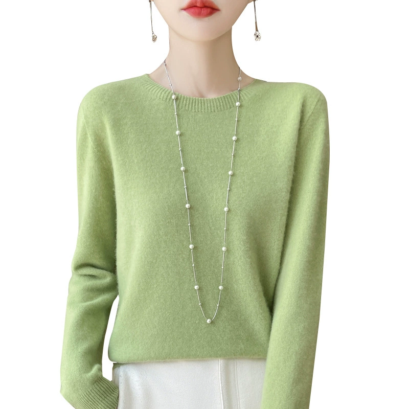 Woolen sweater, demi-season knitted long-sleeve, loose fit