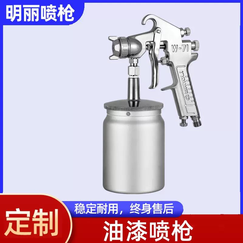 定制油漆喷枪 台湾明丽皮革手办木工家具五金塑胶喷涂气动喷漆枪