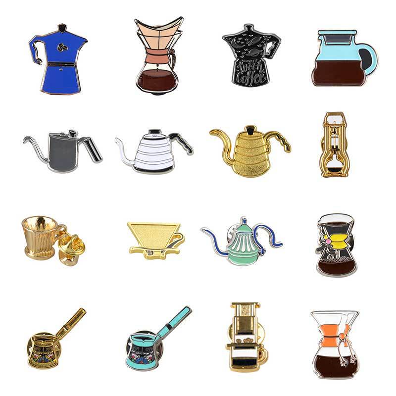 barista brooch badge barista decorations accessories coffee machine peripheral products small accessories