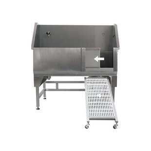 Bts-131E Sliding Door Stainless Steel Electric Lift Bathtub Kiss Pet Bath Tub Pet Shop Beauty
