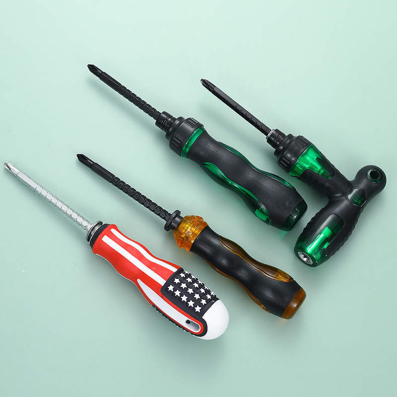 Destornillador cruzado al por mayor de la fábrica de doble propósito 4 pulgadas 5 pulgadas 6 pulgadas traje de doble propósito destornillador telescópico lote