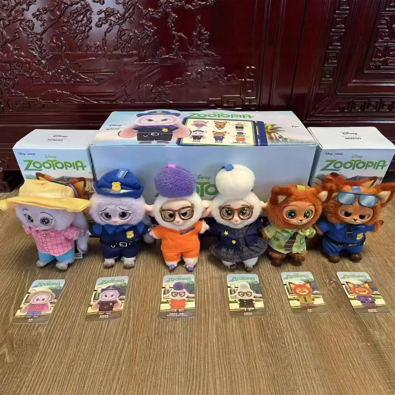 外贸新品动物城系列搪胶玩具玩偶潮玩盲盒毛绒公仔背包挂件潮流|undefined