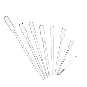 Одноразовая пластиковая пипетка-капельница с градуировкой, пастеровская пипетка, пластиковая пипетка